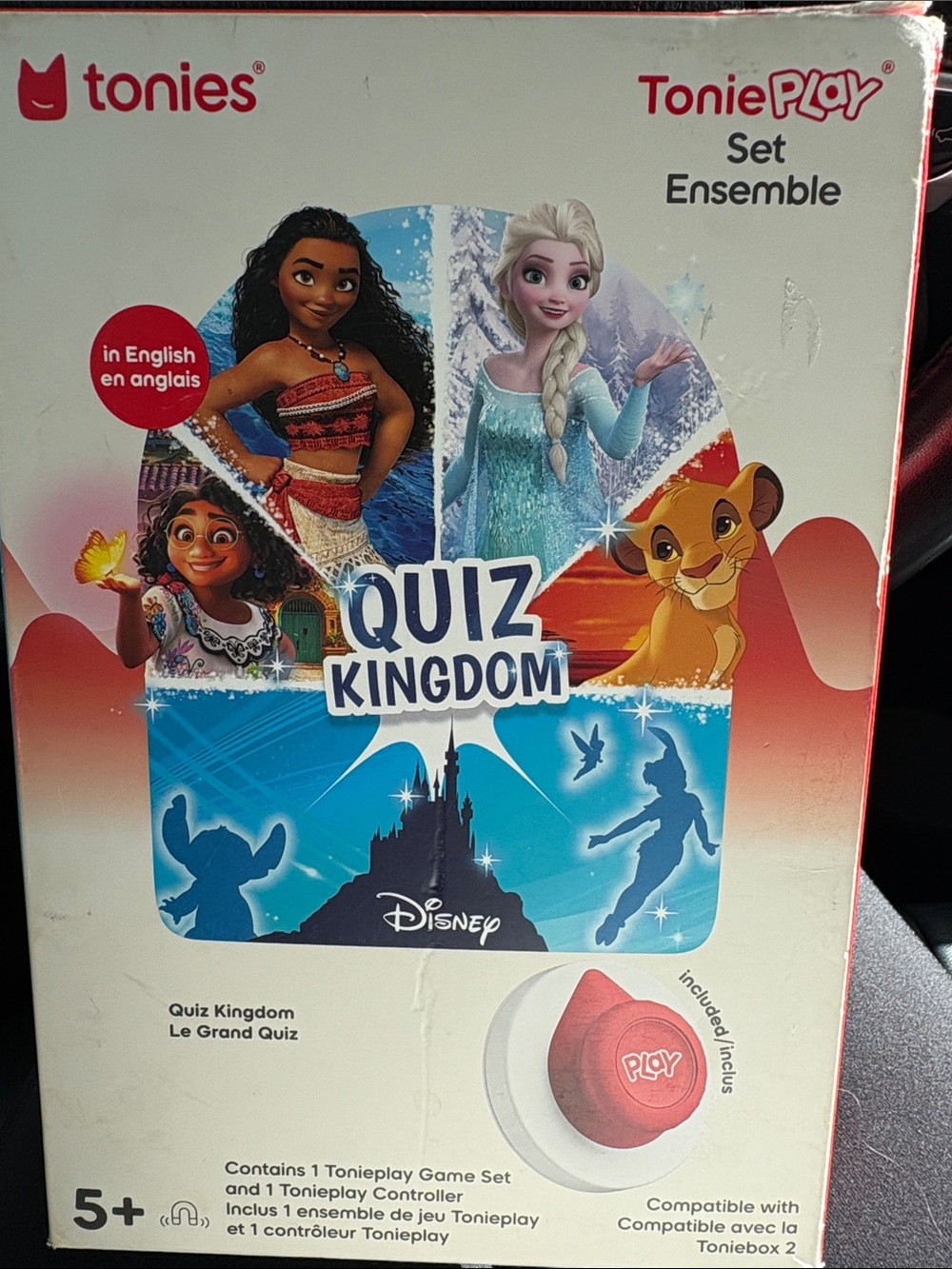 Tonies Disney Quiz Kingdom Kids Toy Set - Red